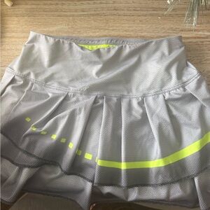 Lucky in Love Gray and Neon Yellow Skirt